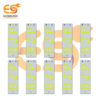 3V to 12V 3 COB LED (BJP) White color Hard strip light bulb Aluminum plate pack of 10 pcs